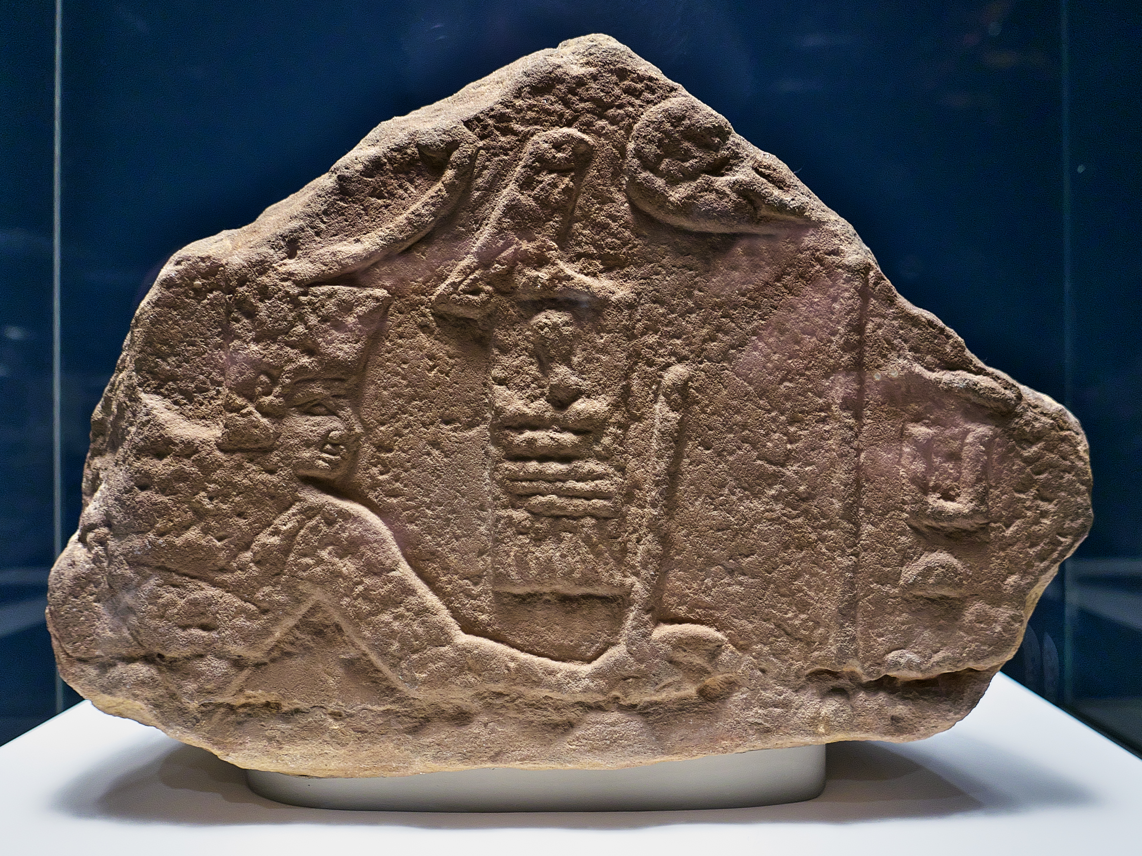 Authentic photograph of British Museum EA691, a sandstone relief bearing Sanakht’s royal name from Wadi Maghara